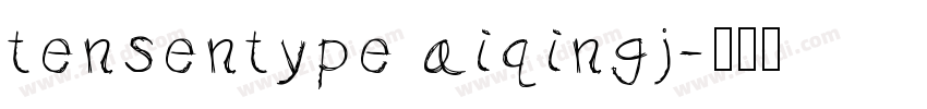 tensentype aiqingj字体转换